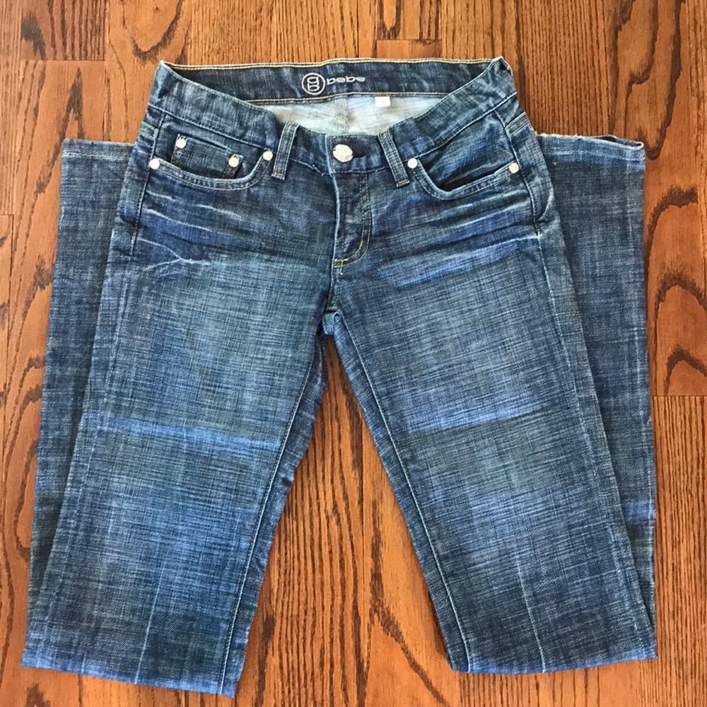 Bebe Carmen dark blue denim
